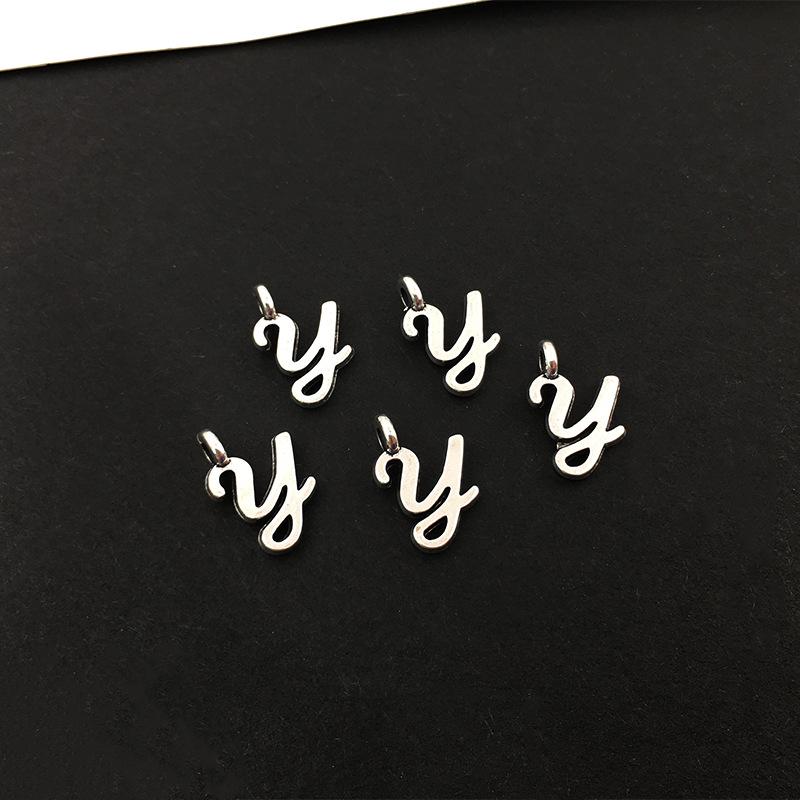 26 Alphabet Alloy Pendants for DIY Bracelets, Necklaces, Earrings & Charms
