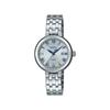 Casio Wristwatch Scene Domestic Genuine Product Solar Sapphire Glass SHS-4530J-7AJF Ladies Silver Blue