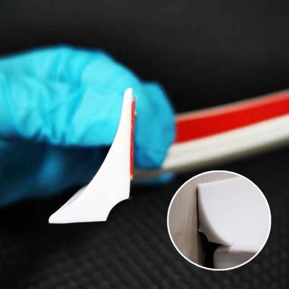 Black/White Water Stopper Strip Self-Adhesive Shower Barrier Floor Retaining Barrier  Bathroom