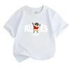 Kids Boys Girls Crew Neck Short Sleeve 100% Cotton T-Shirt, Cute Cartoon Funny Character Printed Casual Soft Breathable Summer Top Tee for Children Da