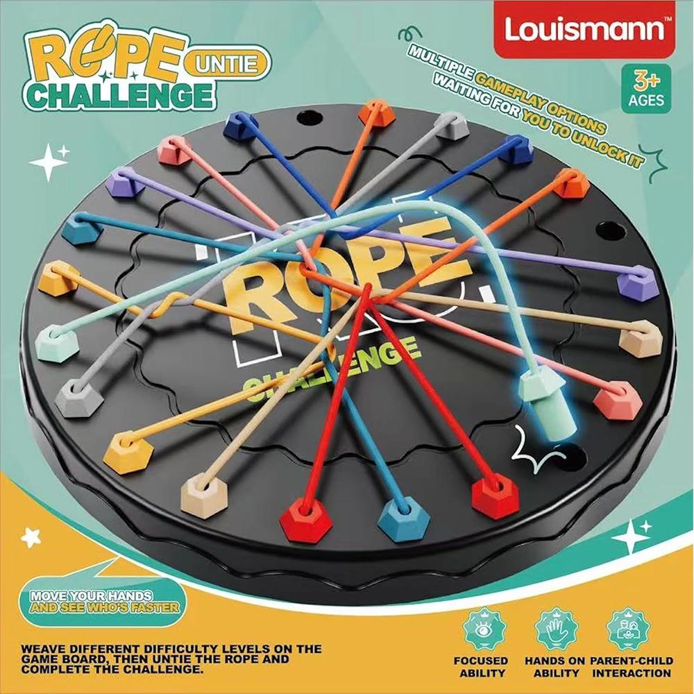 

Brainy Knots Rope Challenge Puzzle Puzzle Game with Rope Logic Strategy Game Logic Games Knot for Children from 3 Skill Game Educational Game 1