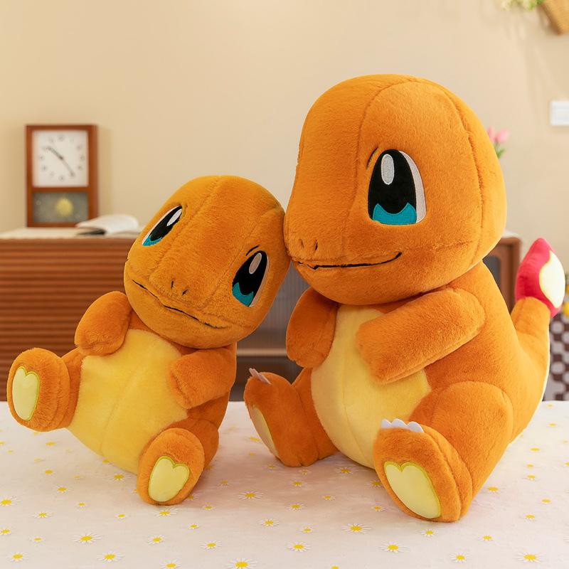 Rabbit Fur Little Fire Dragon Doll Throw Pillow Pokémon Plush Toy Doll Grab Machine Doll Machine