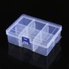 Transparent Storage Box for Electronics, Jewelry, Tools, Plastic Parts, and Fishing Tackle with Large Fixed Grids