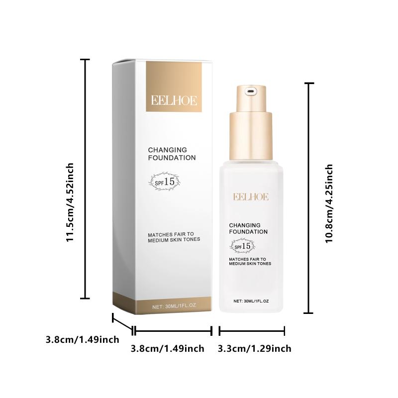 Leichtes Feuchtigkeitsspendendes Foundation-Öl Porenkontrolle Langanhaltende Natürliche Abdeckung Concealer Alle Hauttypen Make-up