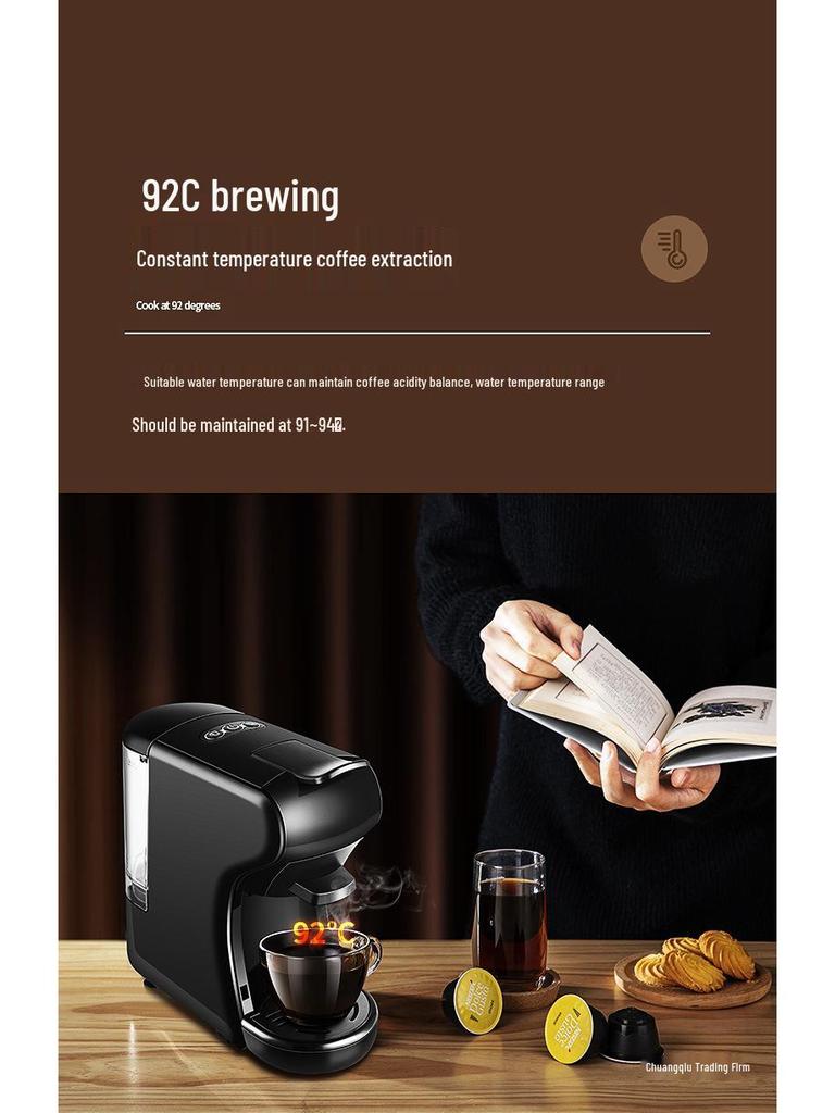 Italienische Kapselkaffeemaschine: Tragbare 19-Bar Espressomaschine für Zuhause und Büro