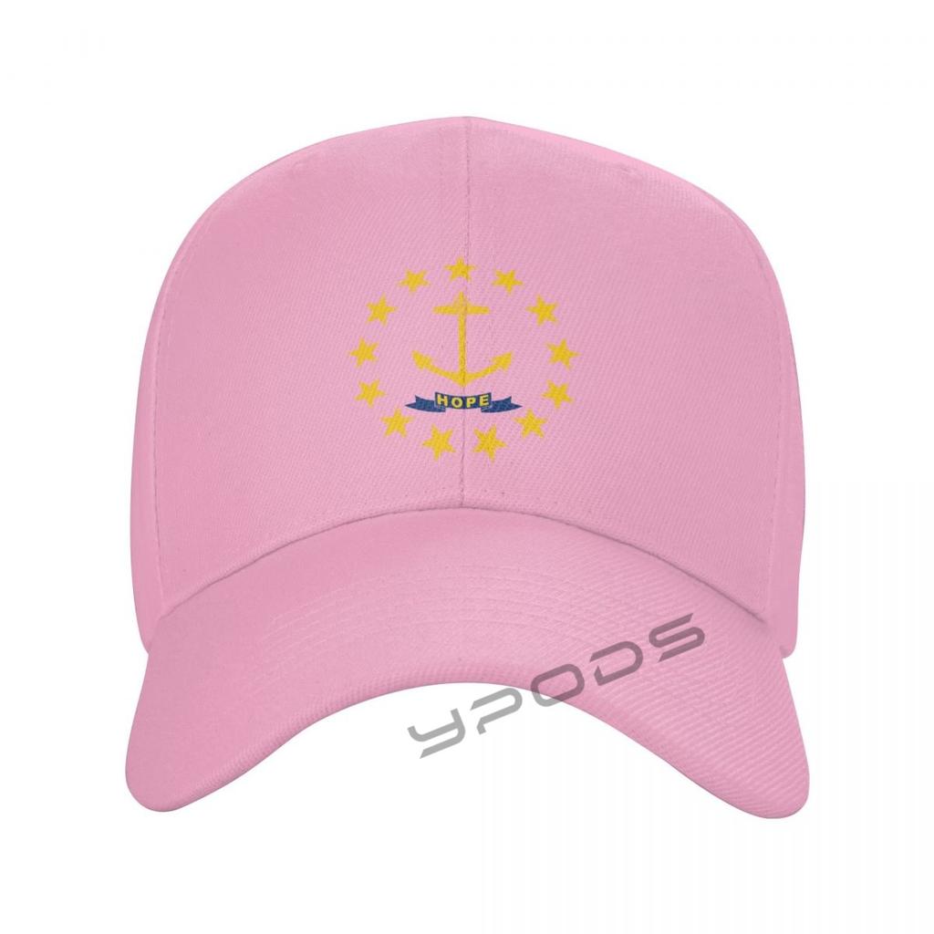 Unisex's Baseball Caps Flag Of Rhode Island State Women Summer Snapback Cap Adjustable Outdoor Sport Sun Hat