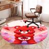 Care Bears Pattern Round Rug, Indoor/Outdoor Mat, for Picnic, Gameroom, Bedroom, Office, Living Room, Home Decor Carpet, Birthday Gift