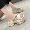 fashion 8.5CM Platform Wedges Slippers Woman Sandals 2024 Women's Flip Flops for Summer Women's Shoes Slippers