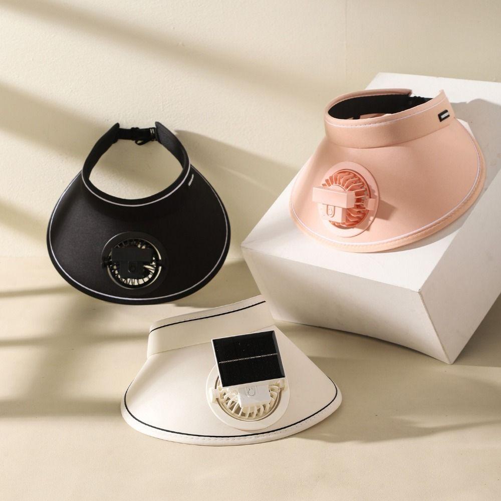 Breathable Sun Visor Hat Sun Protection Fishing Hat Sunscreen Fan Hat  Camping Activities