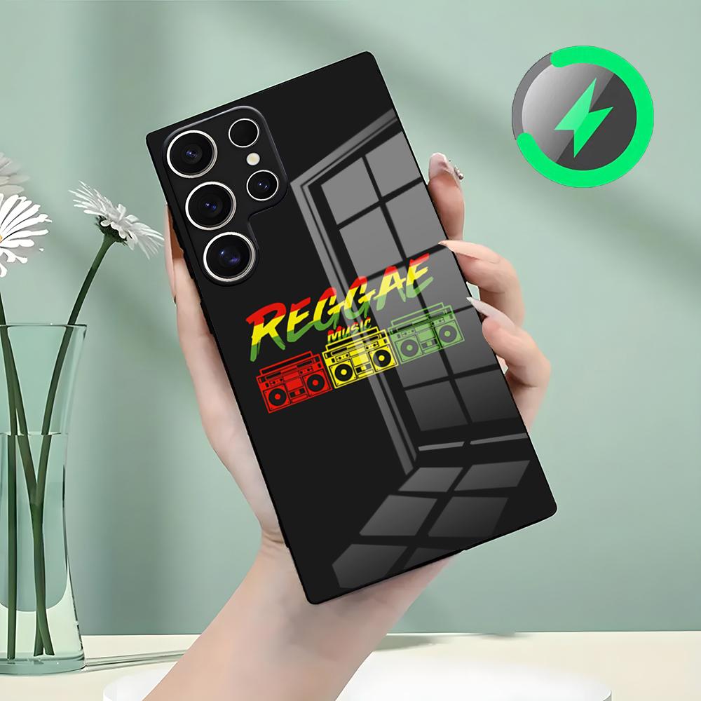 

Reggae B-Bob M-MarleysES Phone Case For Samsung S26 S25 S24 S23 S22 S21 S20 Edge Ultra Plus FE For Magsafe Glass Case Galaxy S21 Plus