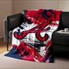 Red "A" On Abstract Brush Strokes Print Blanket Soft and Cozy Perfect for the Living Room Bed Sofa or a Nap,gift