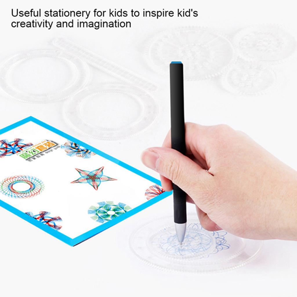 Children Art Drawing Geometric Ruler Template Graffiti Painting Tool Educational Toy