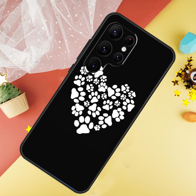 Cat Dog Paw Design Case For Samsung Galaxy S23 Ultra S24 S22 S20 S21 FE Note 10 20 Ultra S8 S9 S10 Plus Cover