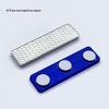 Magnetic Name Badge with Strong Double-Sided Adhesive Clasp, 45x13mm, 2-Piece Metal ID Holder