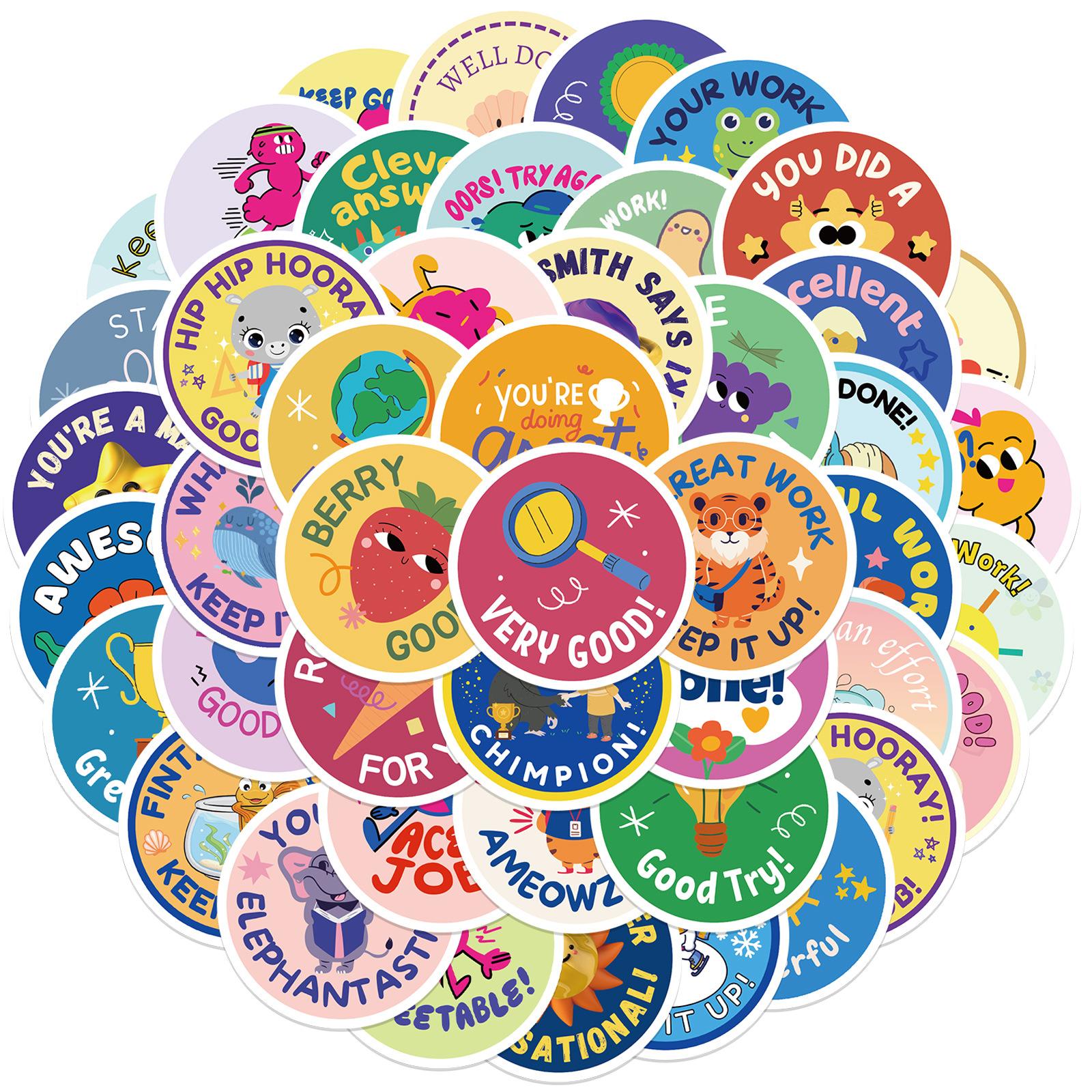 

50 Cartoon Children s Reward Graffiti Stickers Decorate Suitcase Pen Guitar Notebook Waterproof Explosive