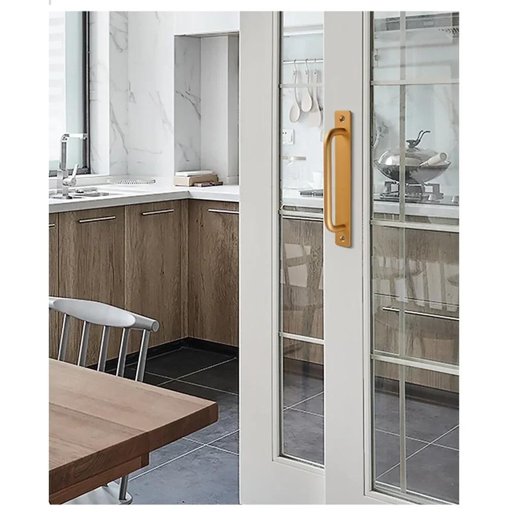 Industrial Style Aluminum Alloy Handle for Wooden Doors and Sliding Doors Stable and Strong Screw Installation