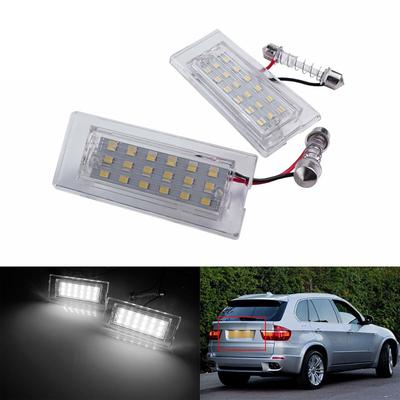 2Pcs Rear LED License Plate Light Lamp for BMW E53 X5 1999-2006 E83 X3 2003-2010