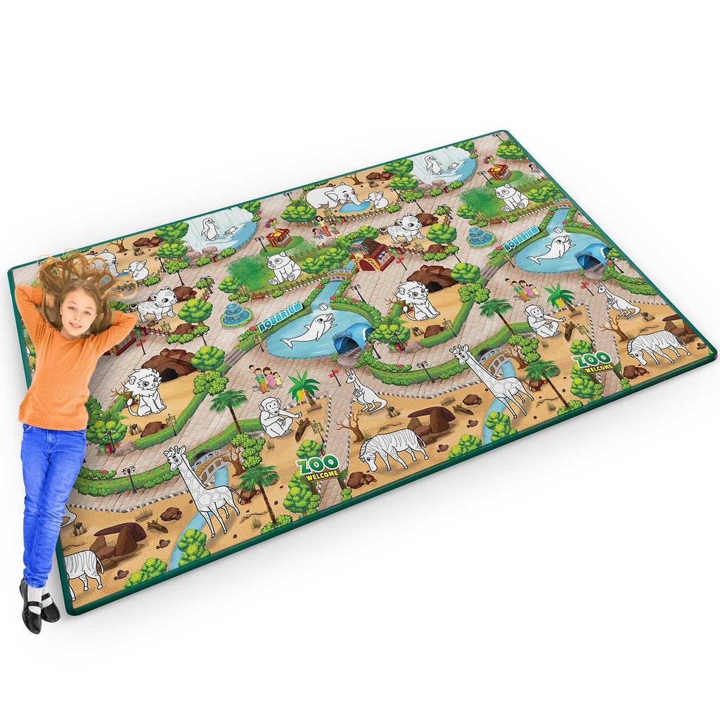 Ricokids RK-343 Foam Mat for Coloring, Rolled, 200 X 120 X 0.3 Cm