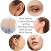 Cross-Border Hot Multi-Color Stainless SteelPiercing Eyebrow Nail Zircon Love Moon Star Eyebrow Studs
