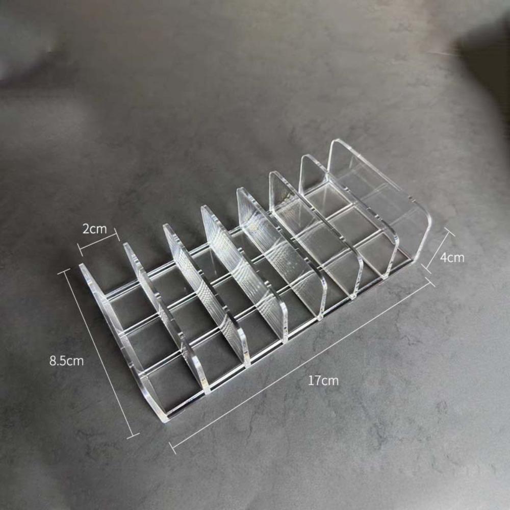

7 Grid Makeup Holder Multi-Function Tabletop Sorting Rack New Toiletries Storage Rack Bathroom S-Transparent