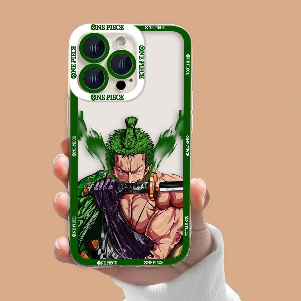 Anime One P-Piece Zoro Clear Phone Case For OPPO A6X A98 A94 A79 A78 A74 A60 A58 A57 A55 A54 A53 A31 A15 A9 A5 A3 A3X A5X Case