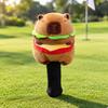 Club Head Cover Soft Guinea Driver Headcover Cute for Golfers Hamburger Pig