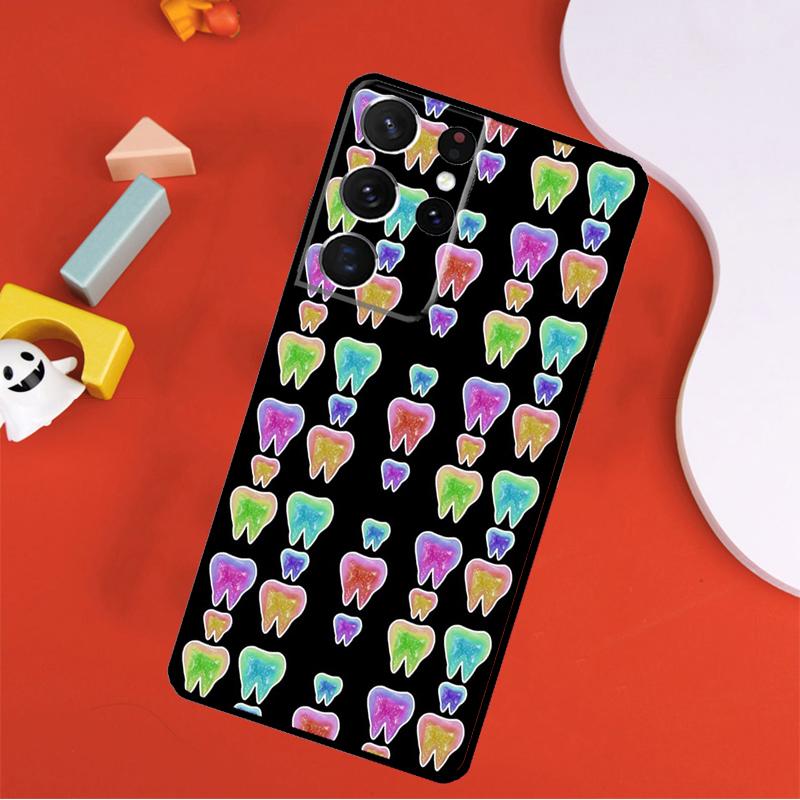 Dentist Dental Teeth Tooth Doctor Phone Case For Samsung Galaxy S25 Ultra S9 S10 S20 FE S21 S22 S23 S24 Plus S24 Ultra Cover
