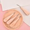 1Pcs Wooden Diamond Rhombus Awl Diy Leather Stitching Sewing Awl Punch Tool