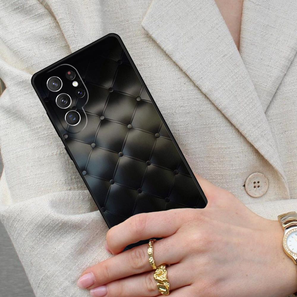 Quilted Texture Sofa Cell Phone Case for Samsung Galaxy S26 Ultra S25 S24 S23 S22 S21 S20 Note10 Cover