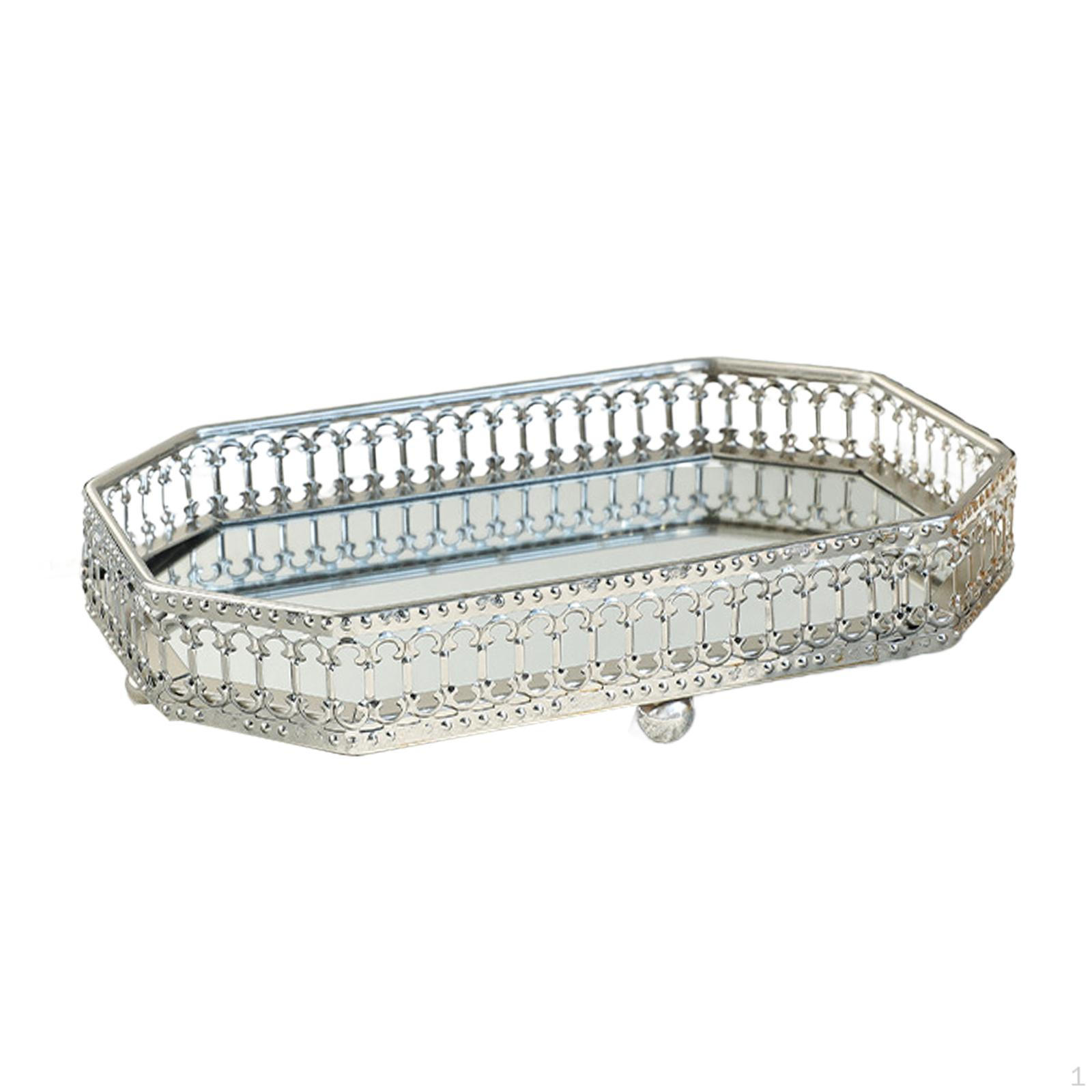 

Шикарный поднос для зеркала Vanity для демонстрации косметики и украшений Rectangle S