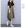 2026 Korean Style Plus Size Loose Midi Dress - Trendy, Stylish, Age-Reducing Summer Two-Piece Look