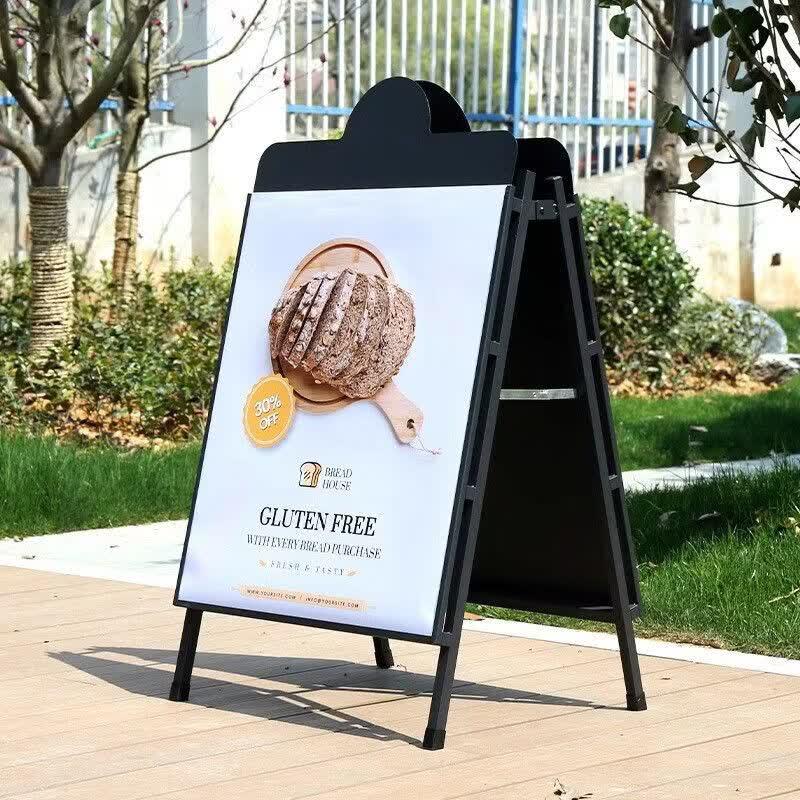 Outdoor Double-Sided Iron Poster Display Stand