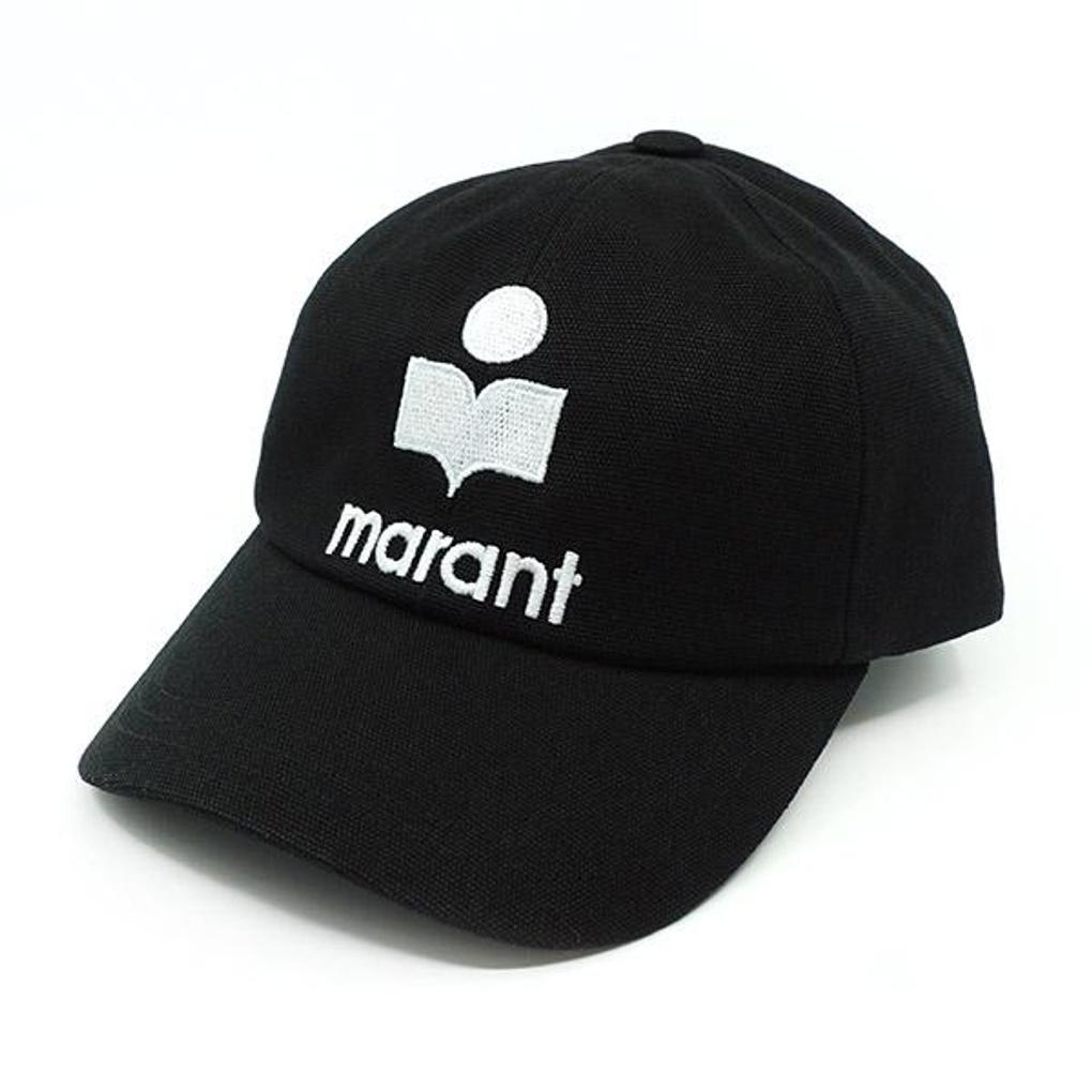 Isabel Marant Tyrone Logo Cap Black Ecru CQ001XFB A3C05A BKEC
