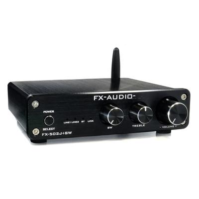 Amplificatore integrato compatibile con subwoofer con uscita di connessione wireless Bluetooth FX-AUDIO- FX-502J+SW [Nero] 2.1ch