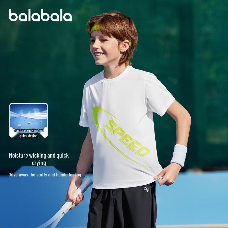 Balabala Boys  Quick-Dry Short Sleeve T-Shirt 140