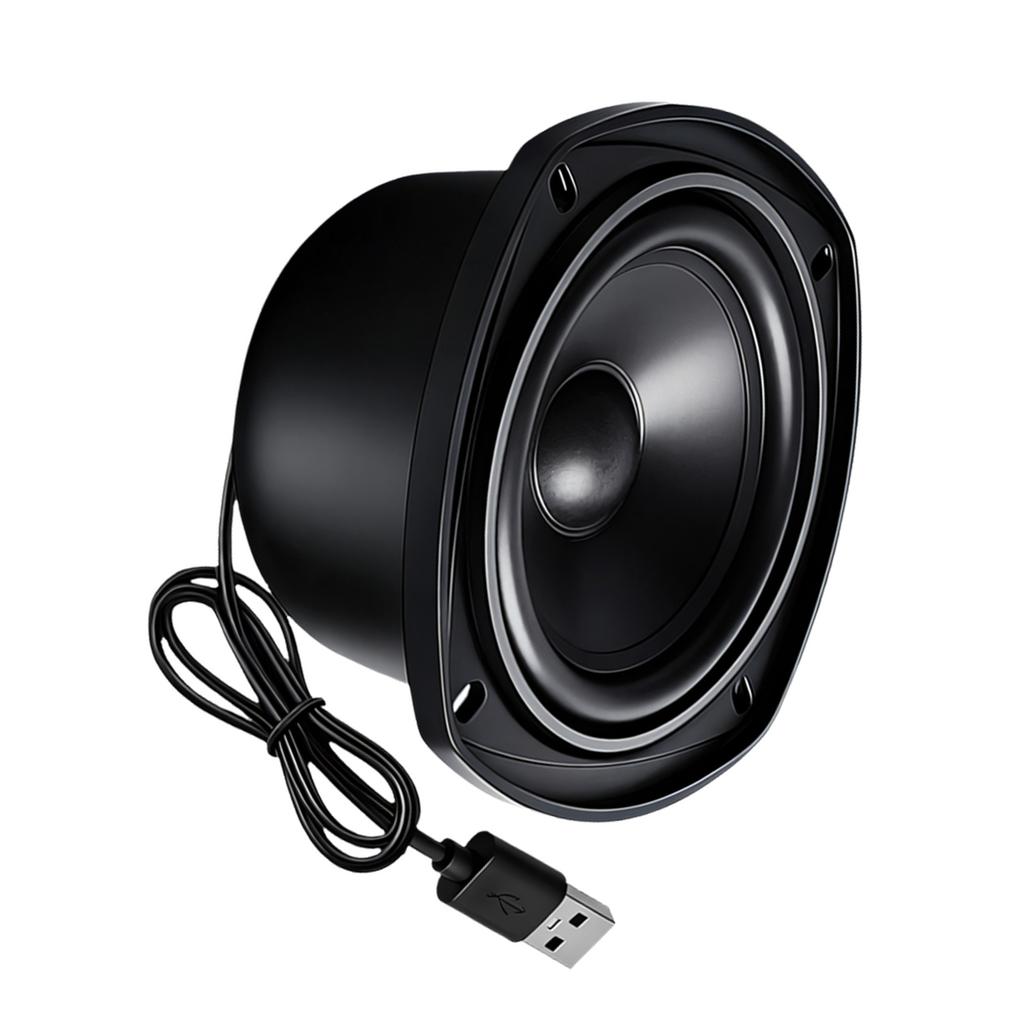 4Ohm 15W Metal Body USB Speaker With Wide Frequency Ranges For Home Office And Car Use
