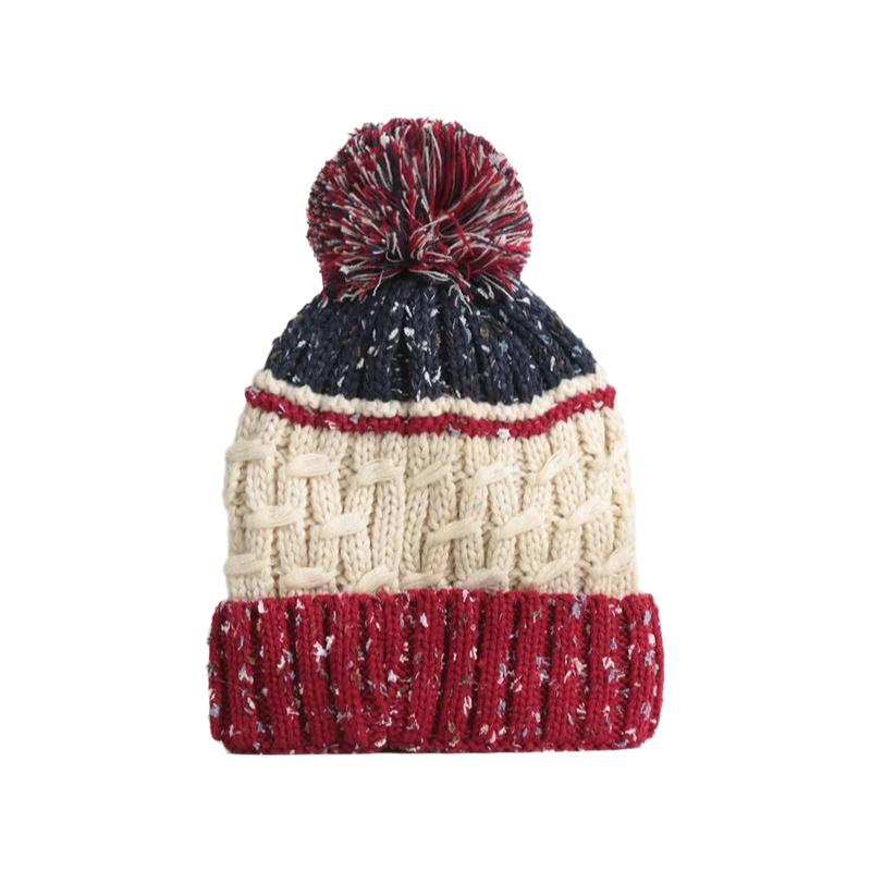 New Waterproof Ski Unisex Winter Warm Knitted Beanie Pom Acrylic Cable Knit Hat