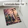 Personalized Crystal Velvet Carpet,Hunter × Hunter Custom Printed Name, Plush Area Rug For Home Indoor Decor