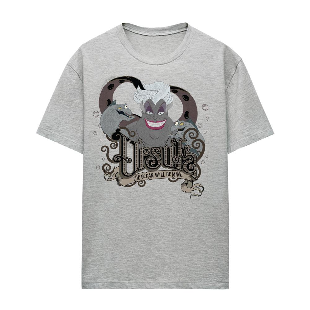 The Little Mermaid Womens/Ladies The Ocean Will Be Mine Ursula Heather T-Shirt