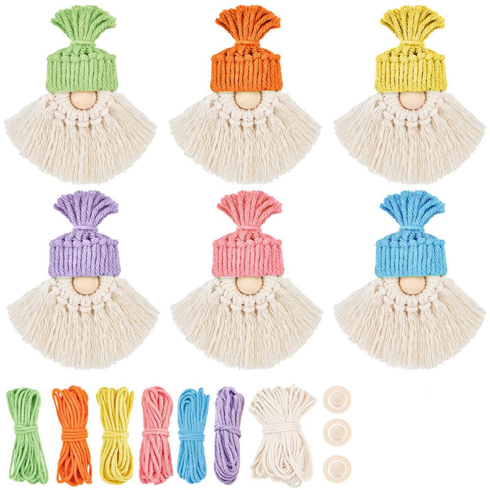 

Набор материалов для плетения рождественской елки из хлопковой веревки ручной работы One Size