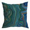 4Pcs Green Marble Pattern Single-Sided Printing Short Plush Suitable For Living Rooms Bedrooms Sofas (Excluding Pillow Cores)