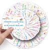 100 Inspirational English Sentence Stickers for DIY Waterproof Decoration - Perfect for Notebooks, Water Bottles, Journals, and Stationery.