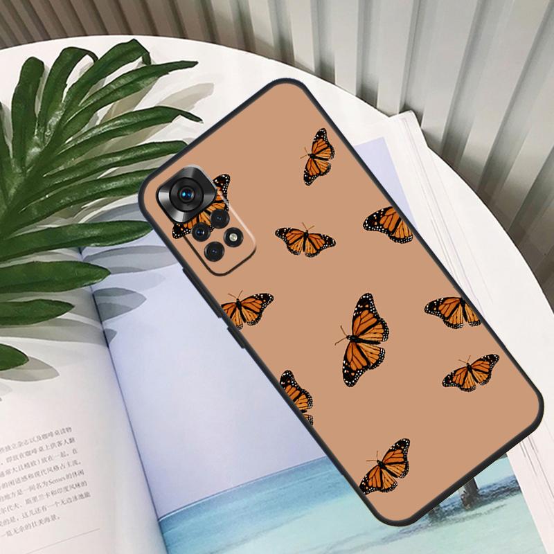 Butterfly Funda For Xiaomi Redmi Note 11 10 12 13 14 15 Pro Plus Case For Redmi 15C 10C 13C 12C 14C 15
