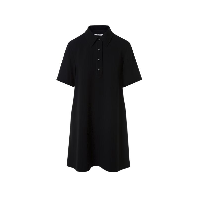 

LANCY Chic Polo Collar Short-Sleeve Loose Dress L