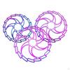 160/13mm Disc Brake Rotor Alloy Stainless Steel Bike 6 Bolts Bicycle Road