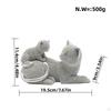 Moonlit Black Cat Metal Wall Art Sculpture And Tabletop Ornament Figurine for Bedroom Living Room