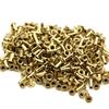 Rivetti a foro passante M0.9 M1.3 M1.5 M1.7 Passacavi cavi Chiodi metallici placcati ottone per circuiti stampati PCB(Confezione da 1000)