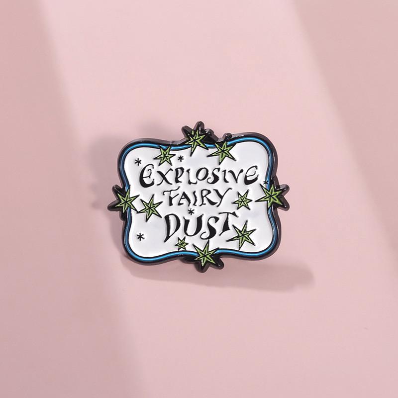 Artistic Letter Sign Brooch Featuring Fun Cartoon Characters For Expressive Fashion
