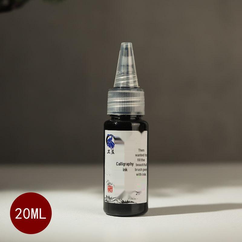 Xiuli 30ml Soft Brush Pen Ink - Fountain Pen Style Calligraphy Ink with 5ml Brush Bottle