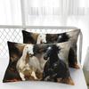 Horse Print Bedding Set, Black And White Horse Bed Linen Set, Western Farm Animal Print Duvet Cover Set, 3D Horse Pattern